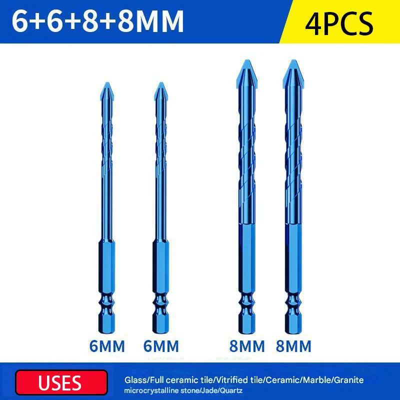 10/5/2PCS Eccentric Drill Bits Set Ceramic Tile Drill Bit Set