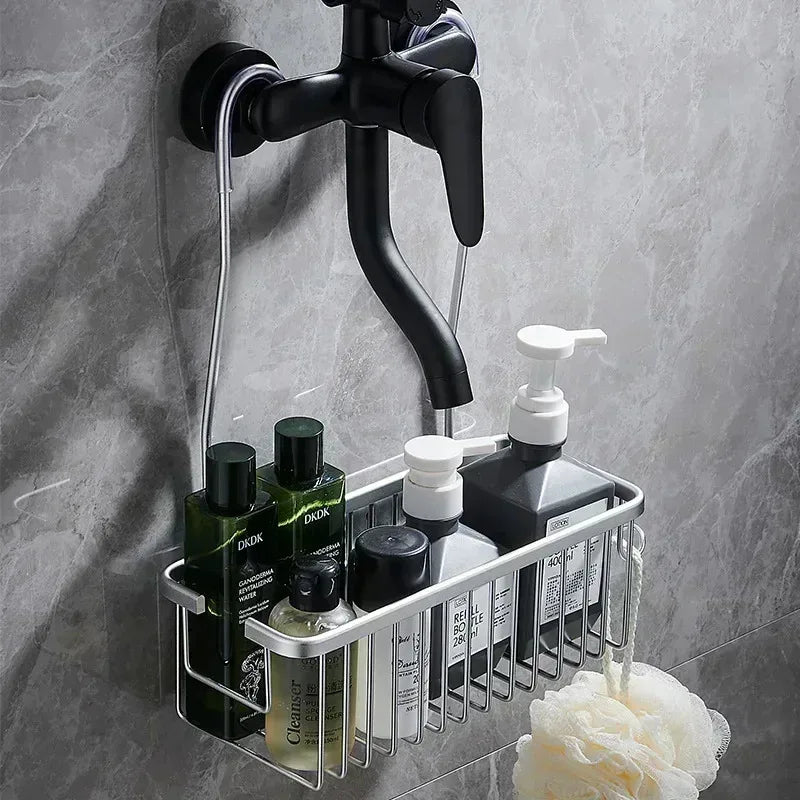 Convenient Toilet Shower Rack with No Drilling Installation Bathroom