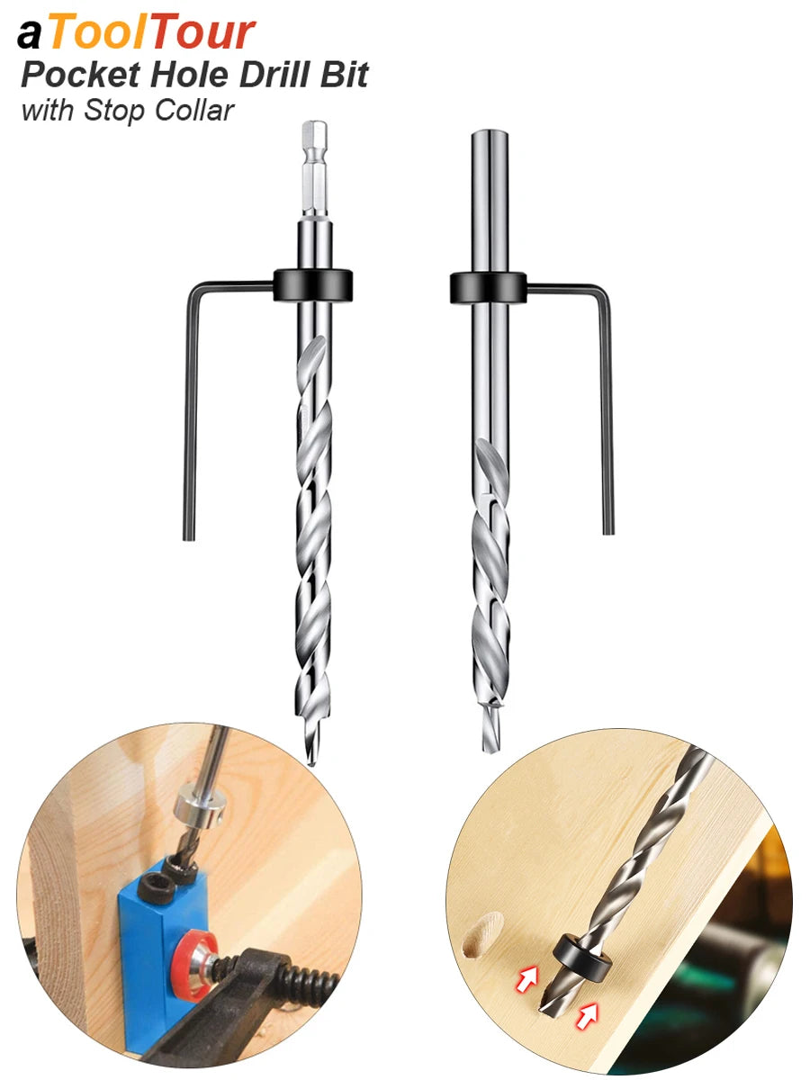 Twist Step Drill Bit With Stoper Locator For Kreg Jig Guide Manual