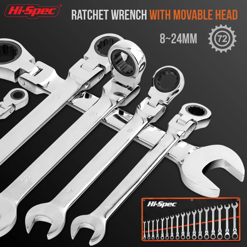Adjustable Torque Ratchet Spanner Set 8-19Mm Universal Torx Keys For