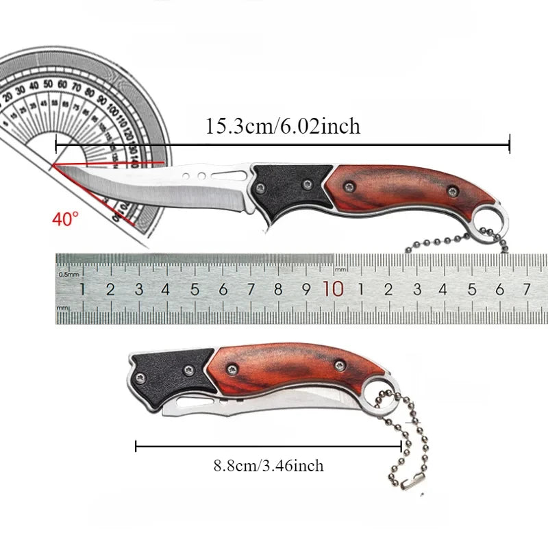 Compact Folding Knife with Durable Stainless Steel Blade