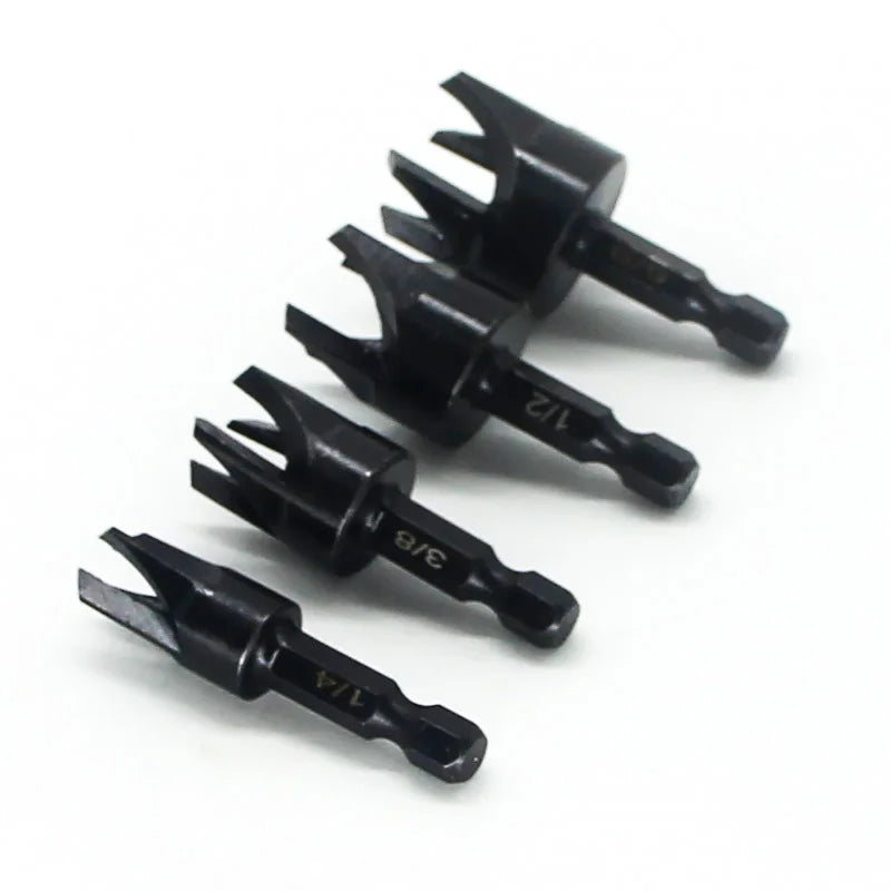 Carbon Steel Hex Shank Krachtige Dowel Bit Woodworking Drill Wood