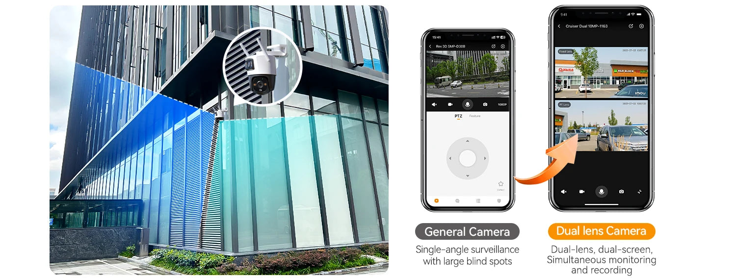 IMOU Dual Lens Outdoor Camera PT Camera Home Security IP Camera AI