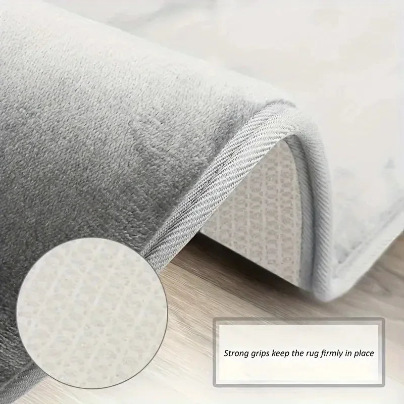 3PC Bathroom Waterproof Non-slip Sponge Carpet Three-piece Set