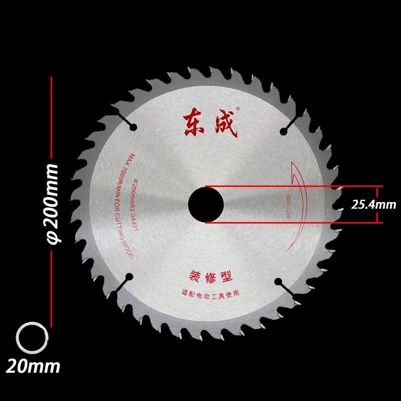 200mm 8" TCT Carbide Circular Saw Blade 80-Tooth – Table & Miter Saw