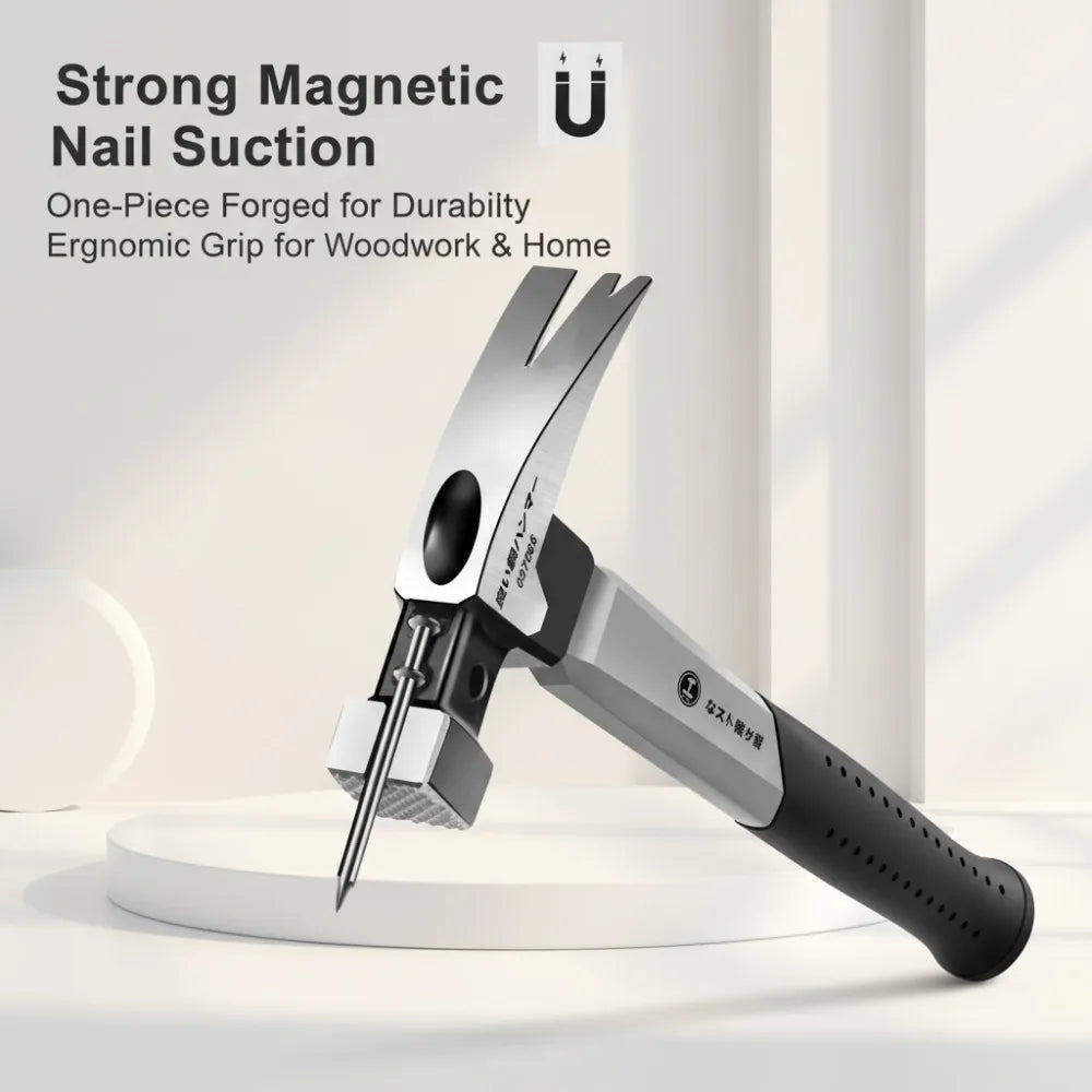 Claw Hammer with Long Handle, Double Nail, Carbon Steel
