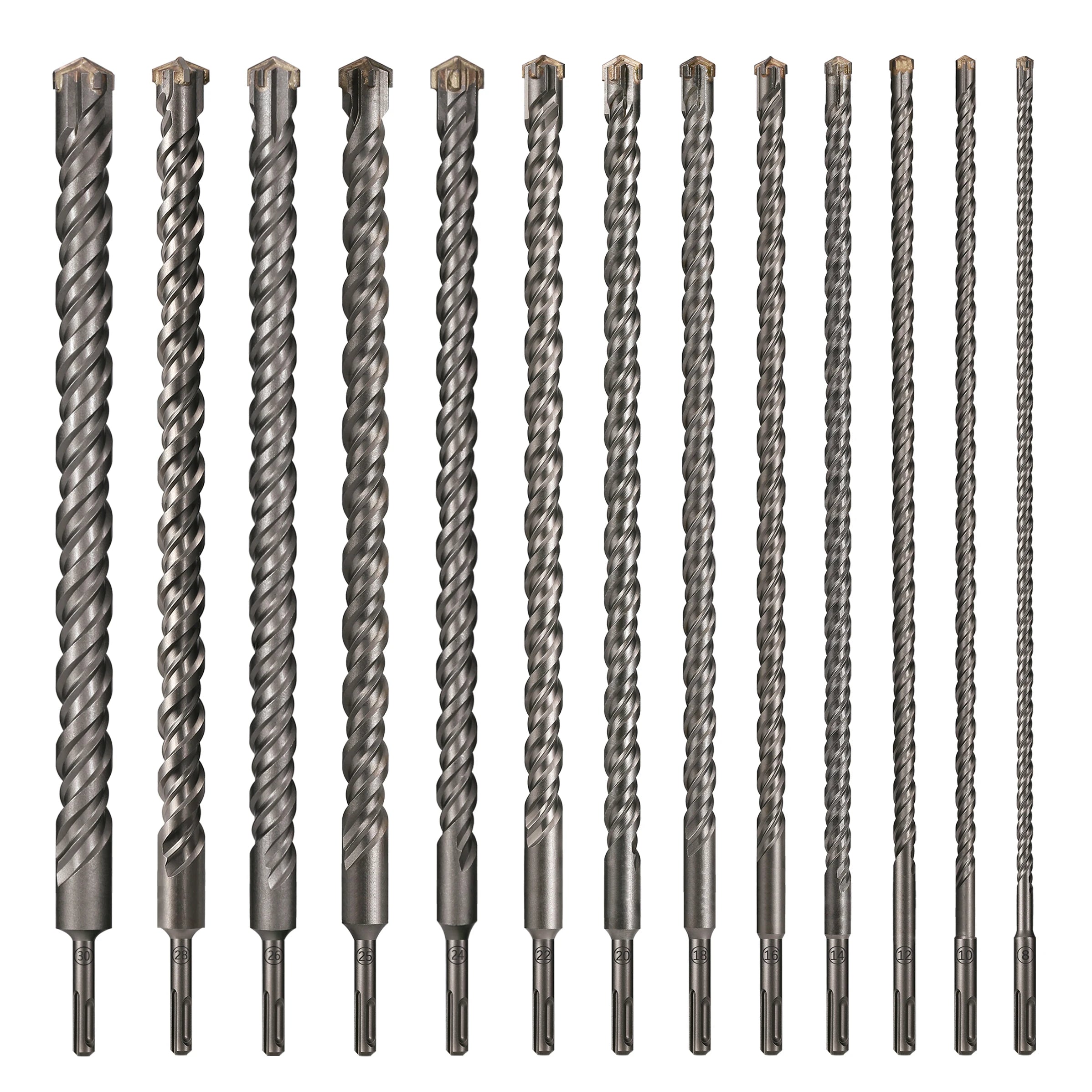 Concrete SDS Plus 8-30mm Bit Cross Cutter Head Double Auger Hammer