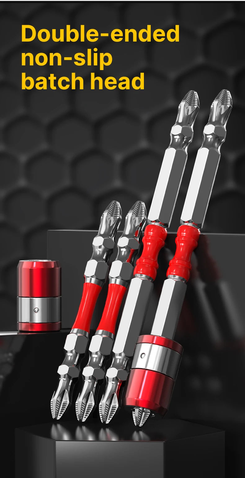10PCS 65mm 100mm Double End PH2 Magnetic Screwdriver Bits Non-slip