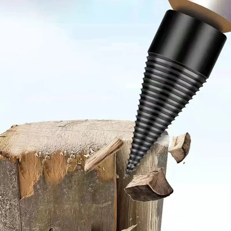 32/42/50MM Firewood Splitter Machine Drill Bit Wood Cone Punch Driver