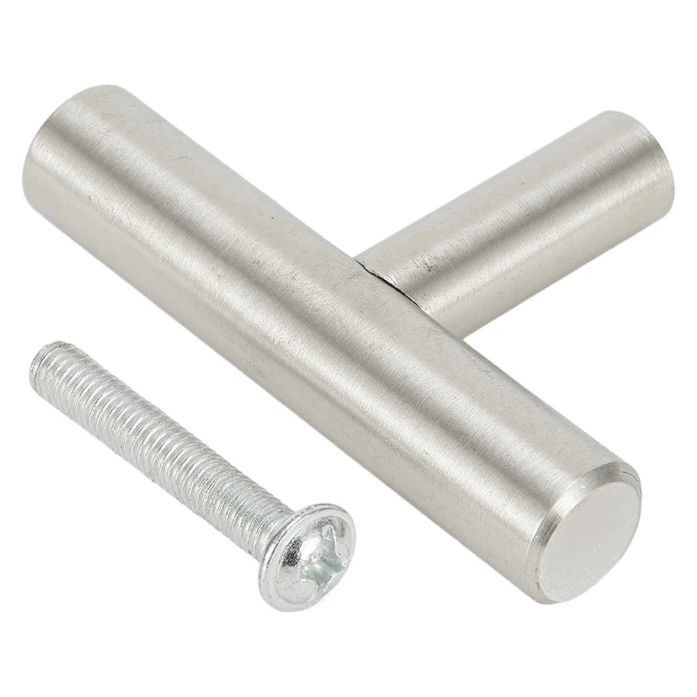 2-14 Inches Handles Stainless Steel Silver T-Type Drawer Cabinet