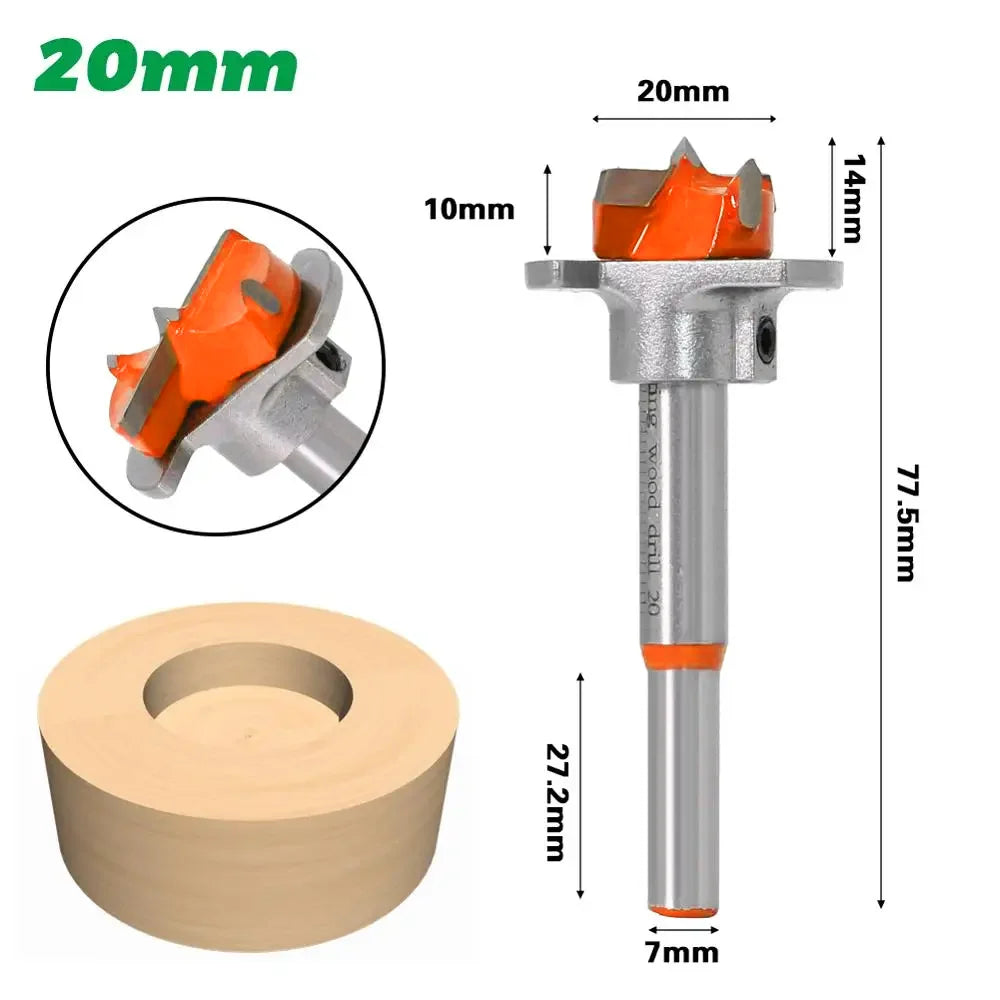 Diameter 15,20,25,30,35mm Adjustable Carbide Drill Bits Hinge Hole