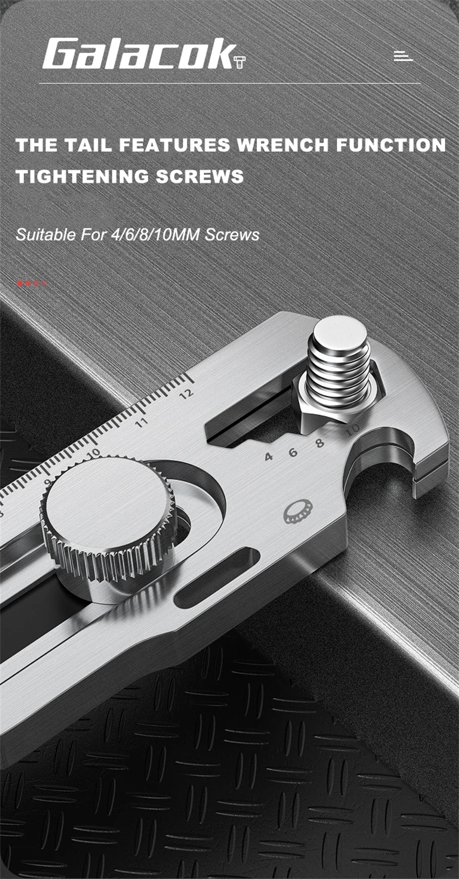 Stainless Steel Utility Knife 6 In 1 Multi-Function Opener