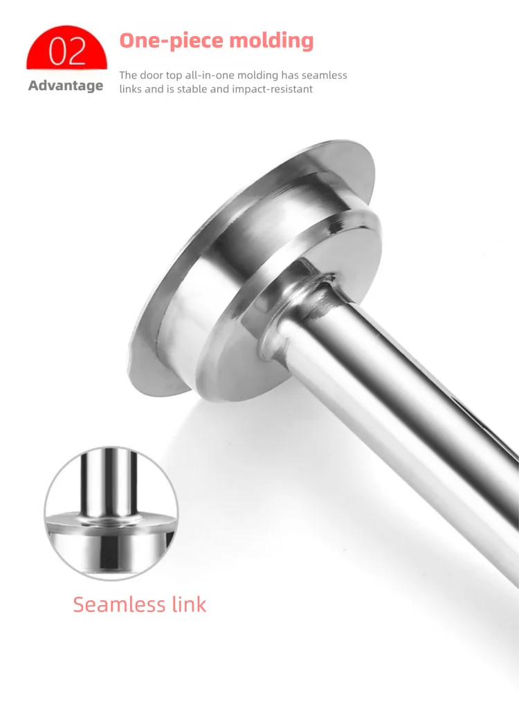 Drill-Free Silent Door Stopper - Extra Long & Thick Door Holder