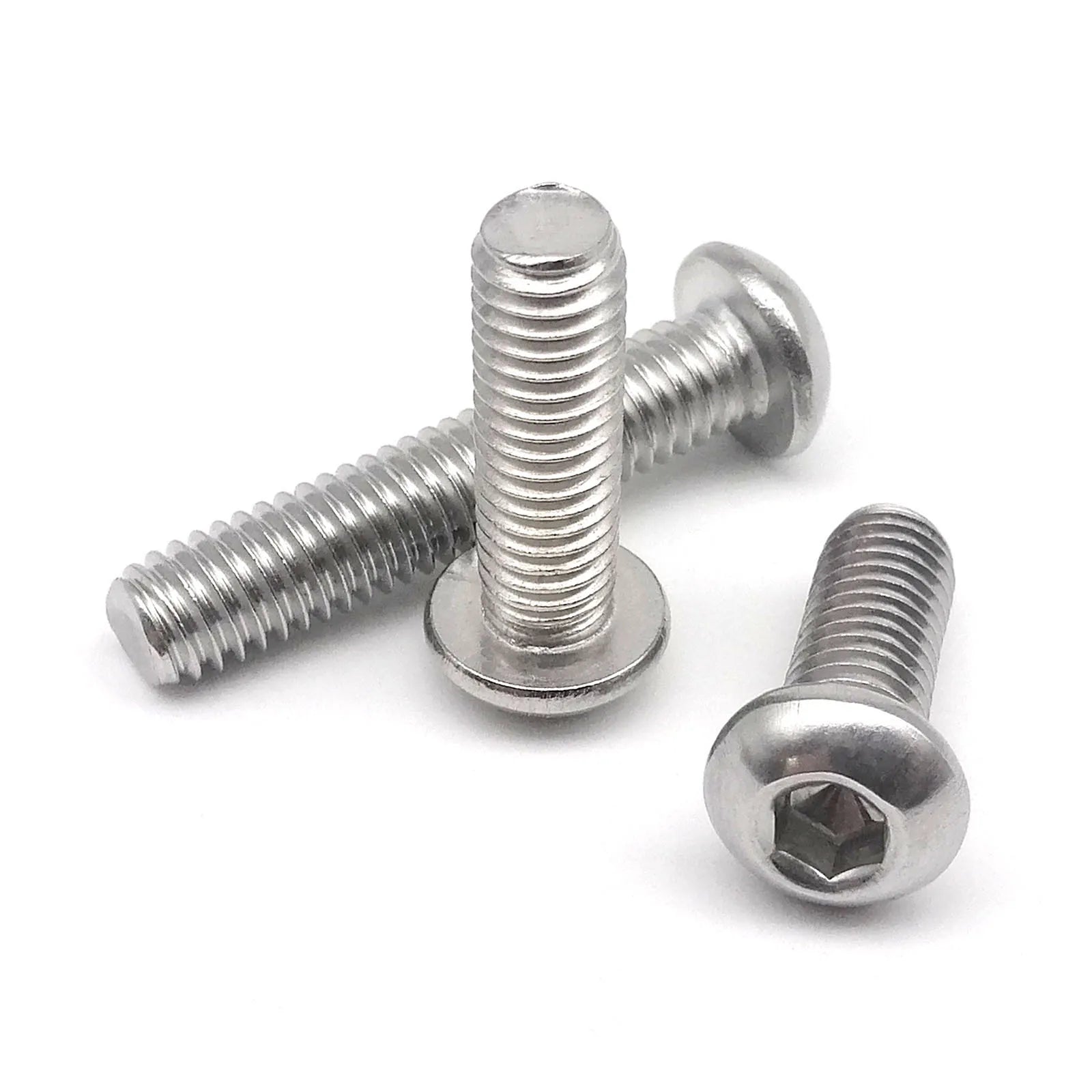10/50pcs M1.6 M2 M2.5 M3 M4 M5 M6 M8 304 A2-70 Stainless Steel