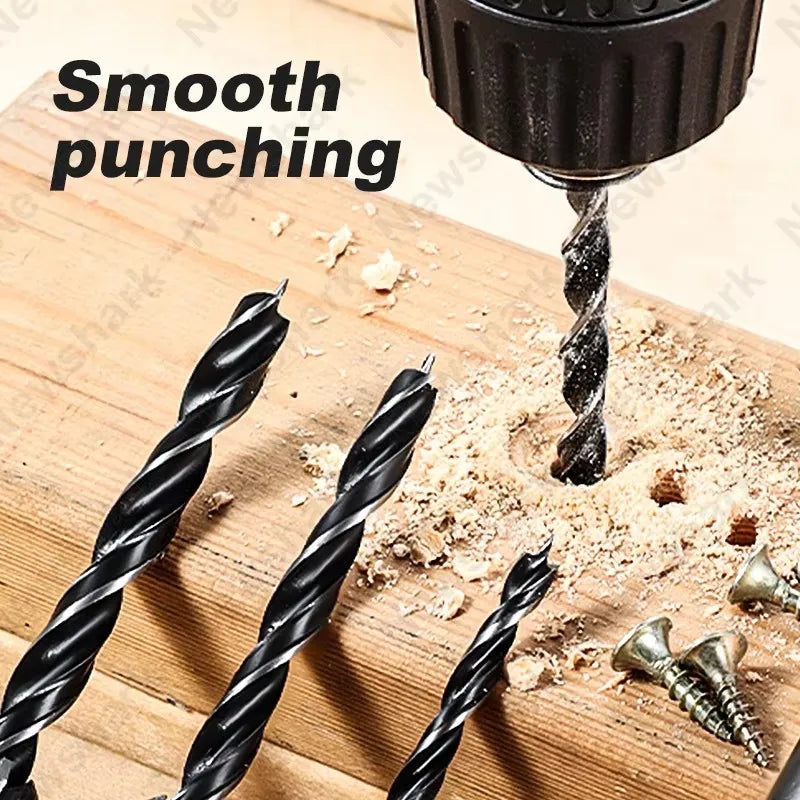 8pcs Woodworking Drilling Bit, 3-10mm Fried Dough Twists Bit Set