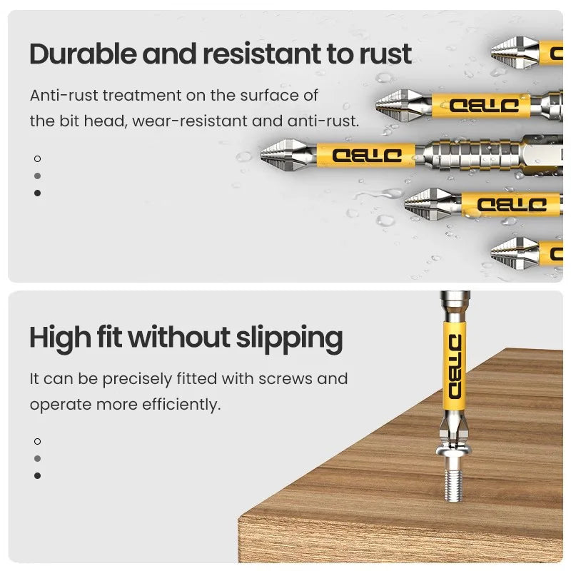 5PCS Ph2 Non-slip Cross Screwdriver Bits Set High Hardness Electric