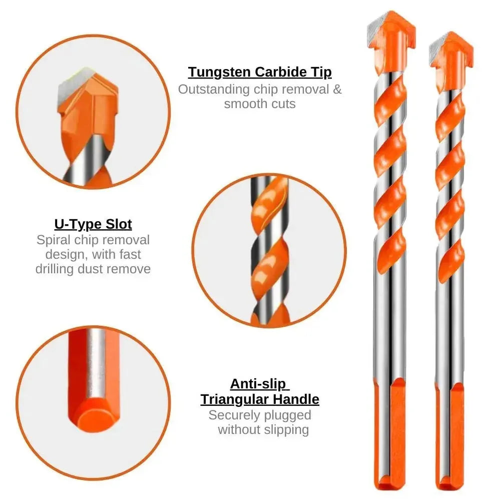 6/8/10/12mm Multifunction Drill Bits Set Ceramic Wall Tile Marble