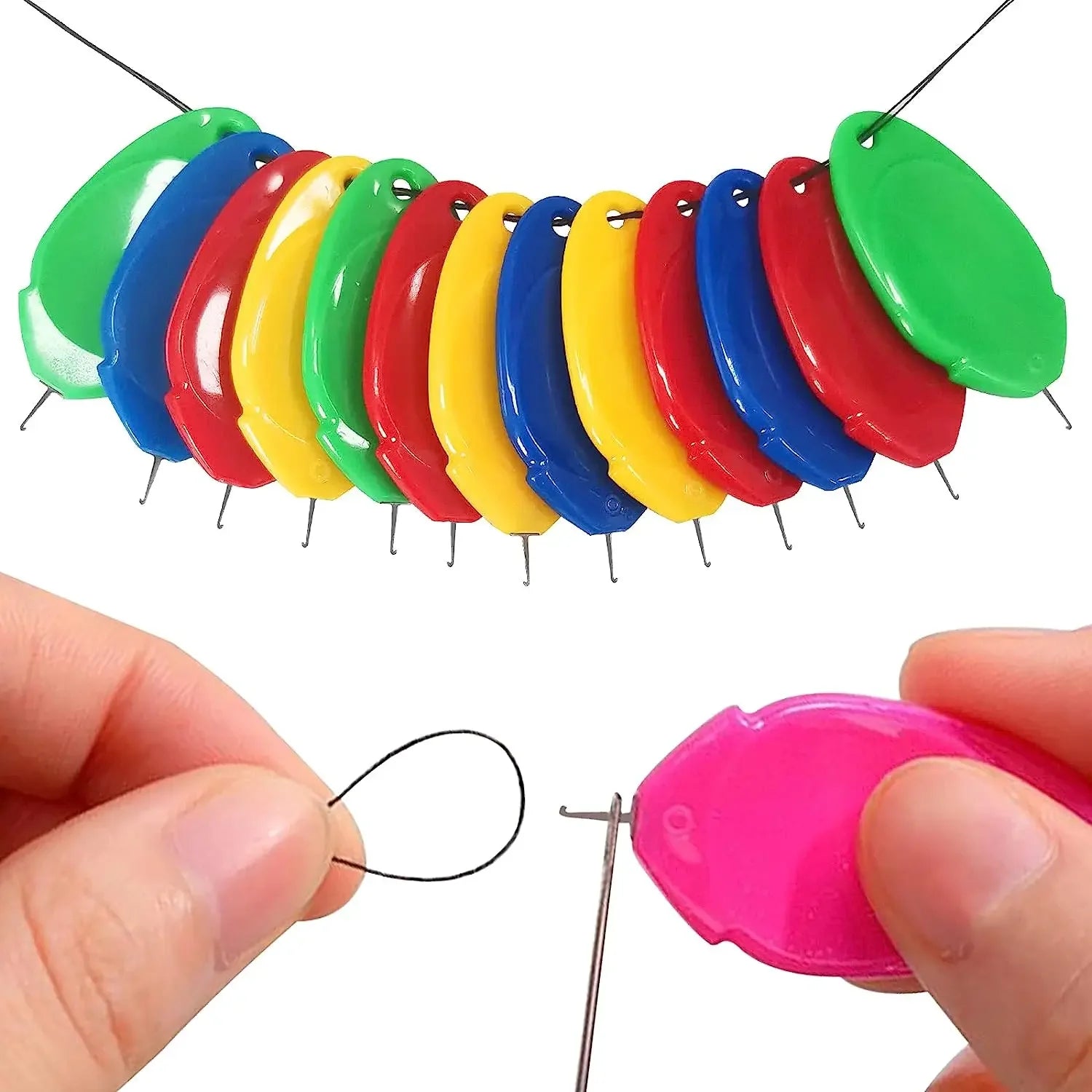 6Pcs Needle Threader Stitch Insertion Tool for Sewing Machine Plastic