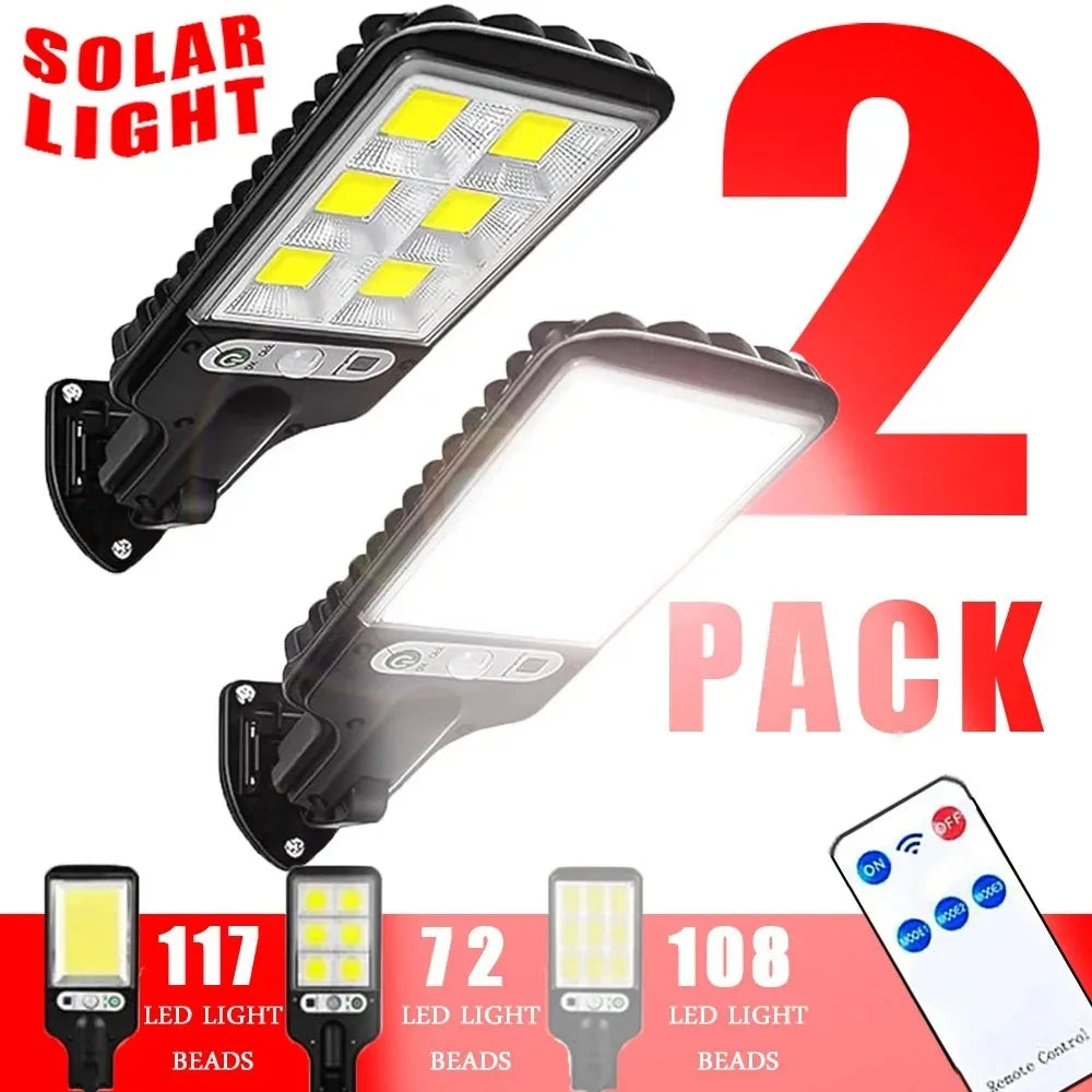 108 LED Solar Lights Outdoor With 3 Mode Waterproof Motion Sensor