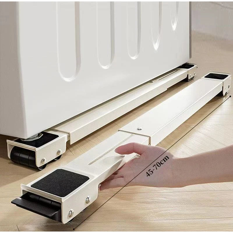 Retractable Refrigerator Base With Wheels Adjustable Stand