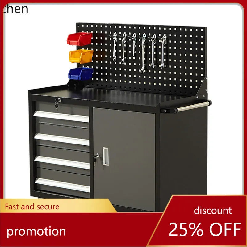 YFY Heavy-Duty Tool Cart – Thickened Steel Auto Repair & CNC Workshop
