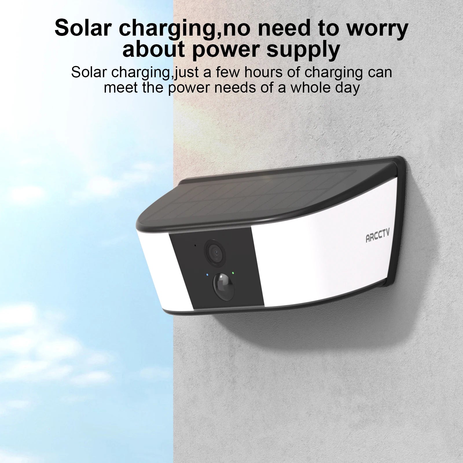 ARCCTV 2K WiFi Solar Camera Security Outdoor Wireless Floodlight