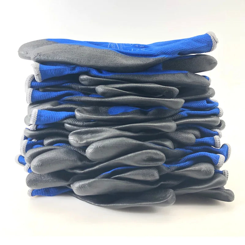 NMSAFETY 12 Pairs Working Protective Glove Men Flexible Nylon or