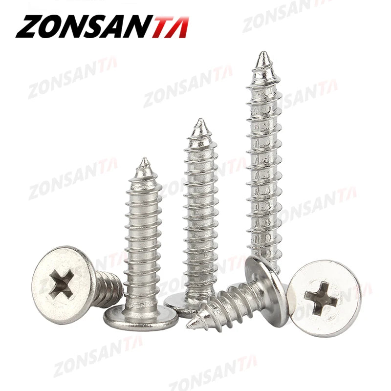 M2 M2.6 M3 M3.5 M4 M5 M6 Cross Phillips Ultra Thin Super Low Flat