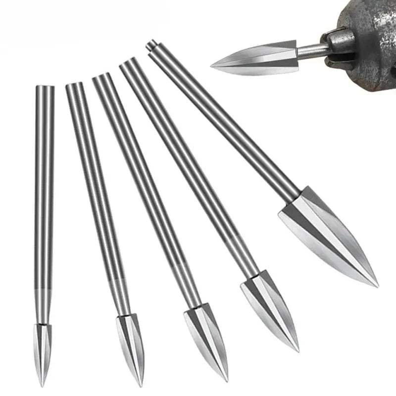 5pc Carving Knife Set Steel Sharp Edges Woodworking Tools Three