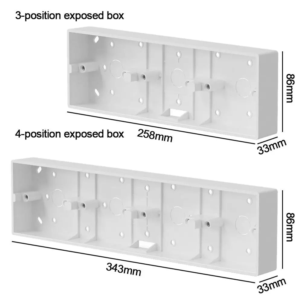 86 Type Switch Socket Box On-Wall Mount External Mounting Case