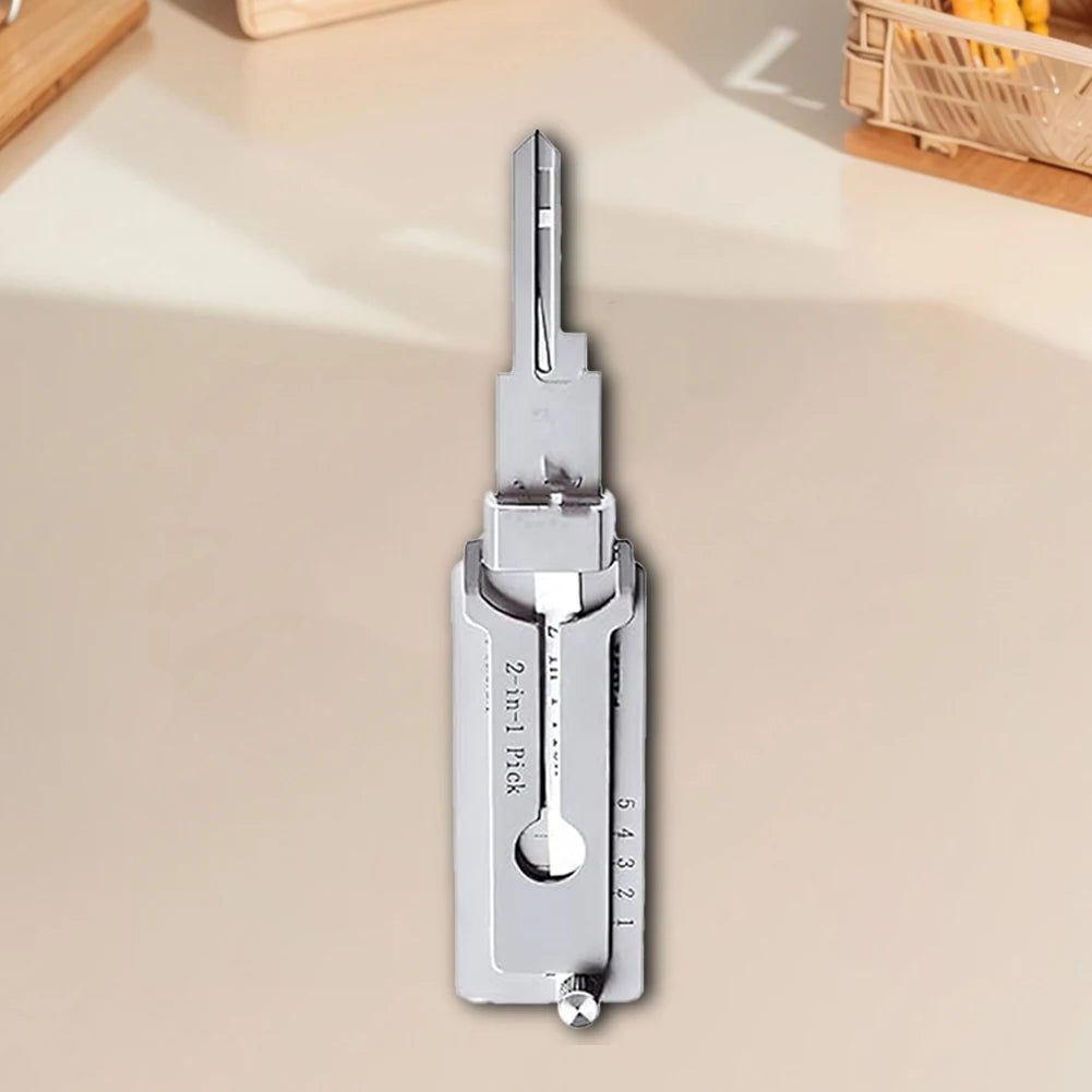 SS001 Stainless Steel Precision Tool 2 In 1 Key Decoder Hook