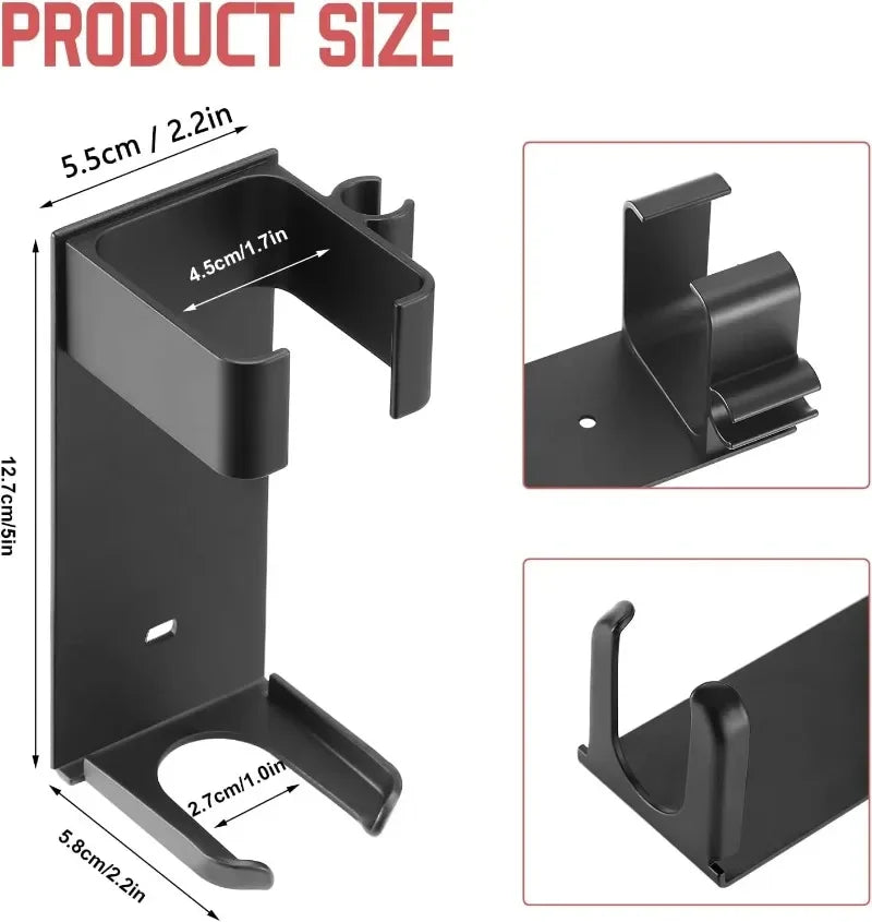 Homefish Wall Mount Holder Aluminum Storage Rack Organizer