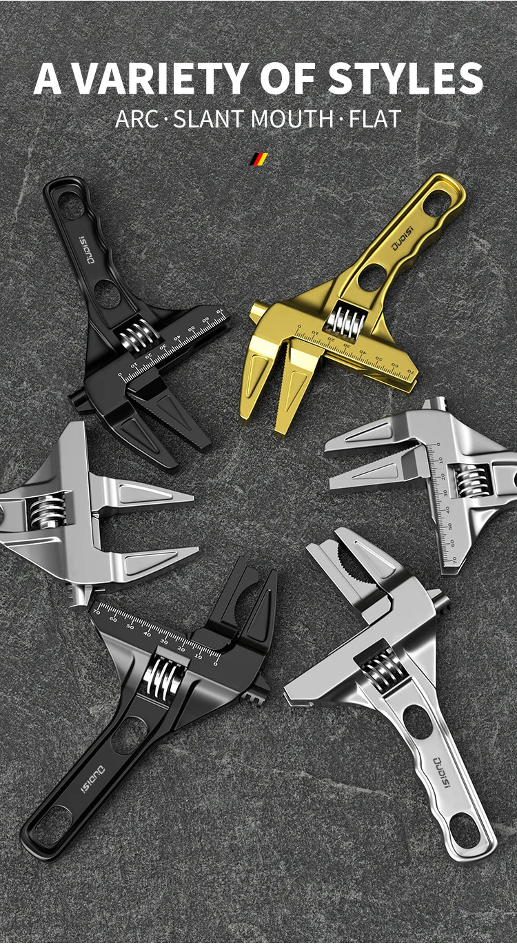 OUDISI multifunctional wrench manual tool bathroom wrench large