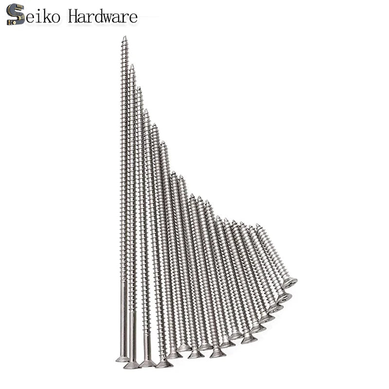 M4 M5 304 Stainless Steel Flat Head Extended Self Tapping Screw