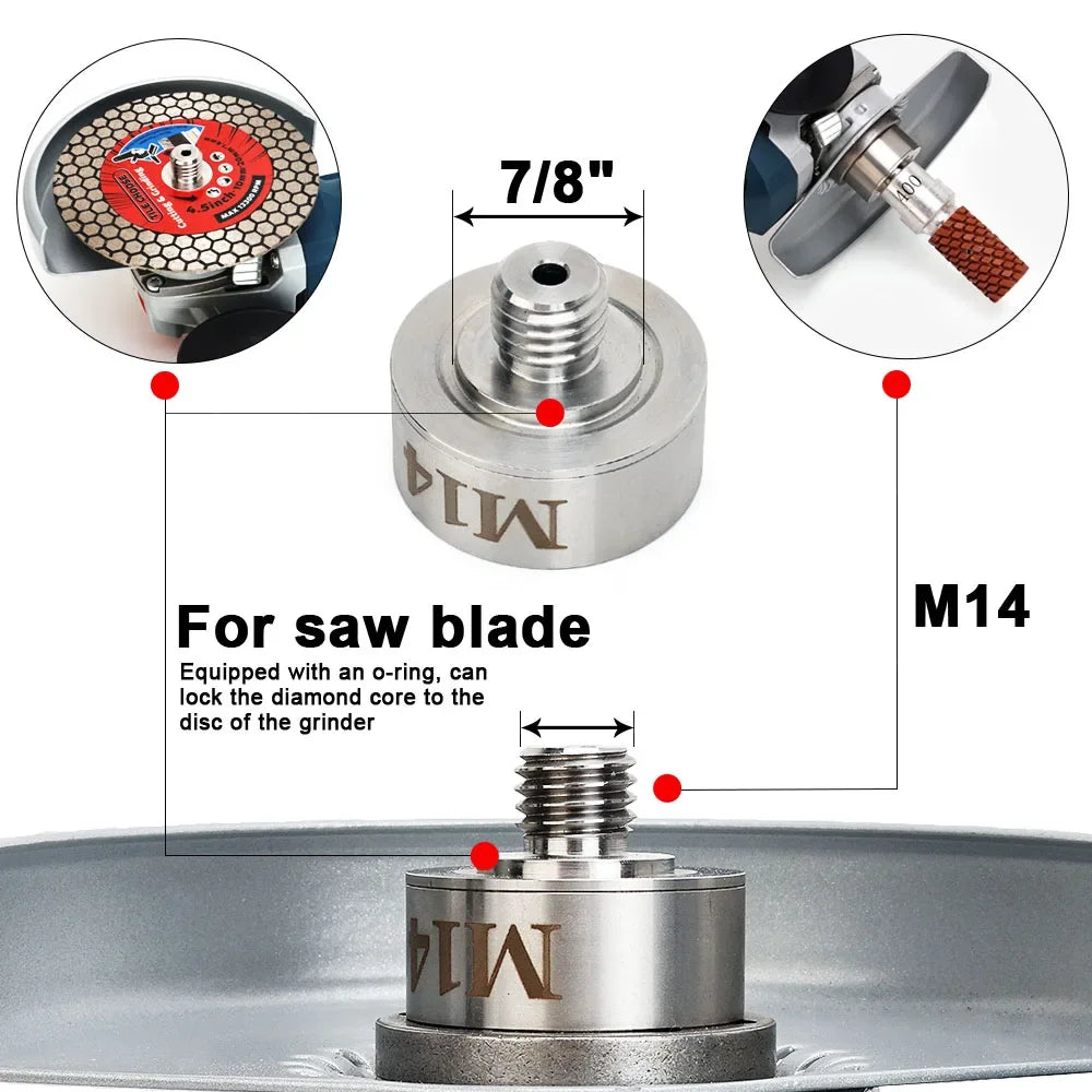 Upgrade X Lock Adapter to M14 or 5/8"-11 Thread for Angle Grinder