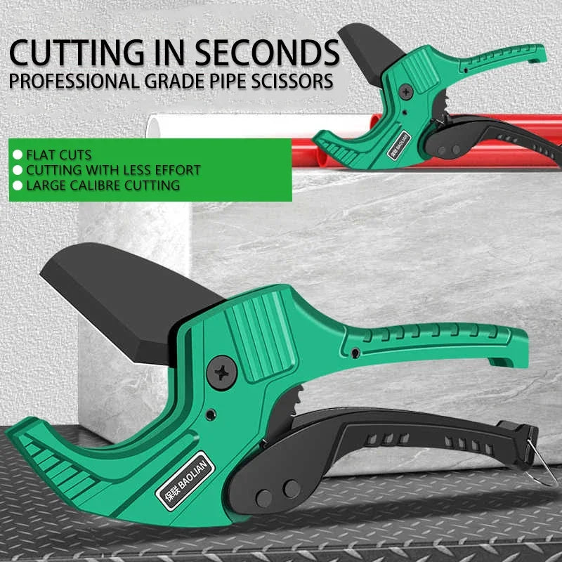 Pipe Cutter 32-42MM Pipe Scissors SK5 Material Ratchet PVC/PU/PP/PE