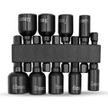 9pcs Power Nut Driver Set Metric Hex Socket Drill Bits Chuck Adapter