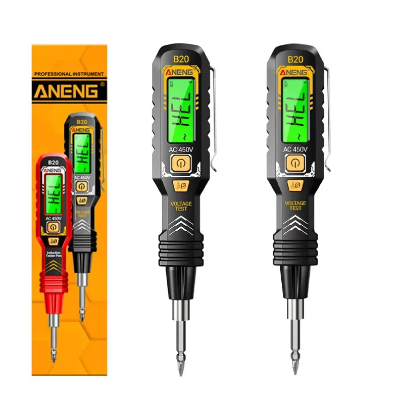 ANENG B20 Digital Voltage Tester Measuring Pen Cross-head Flathead
