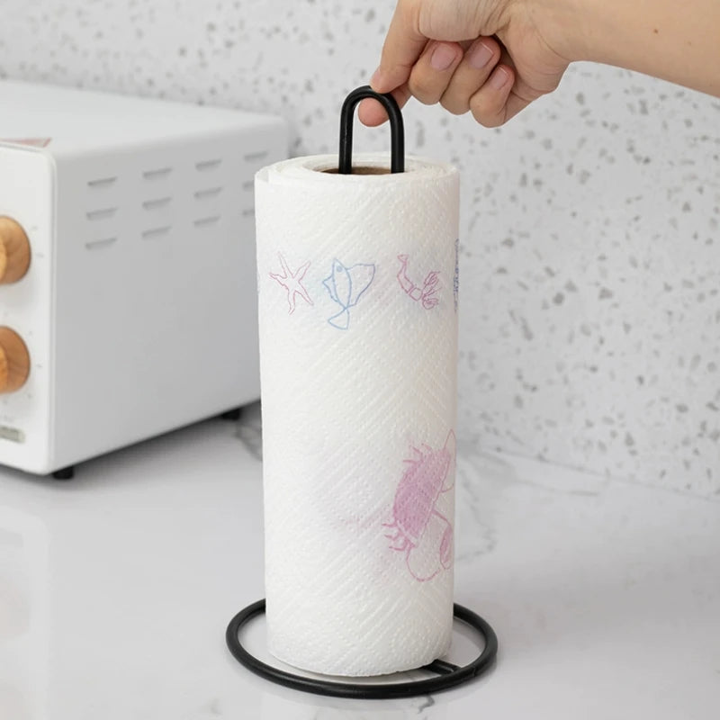 Bathroom accessories Vertical Wrought Iron Tissue Holder Creative