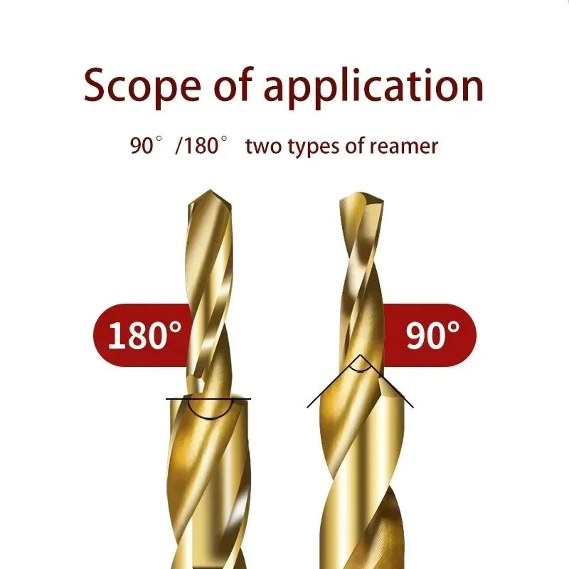 TG HSS M35 Step Drill Bit for Aluminum Copper Iron Mold Wood Plastic