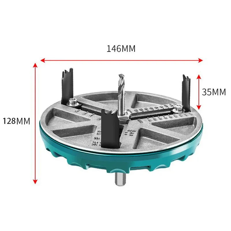 Adjustable Multifunctional Universal Woodworking Hole Opener Wood