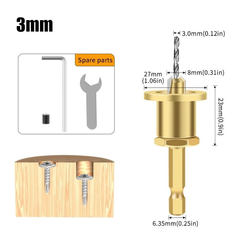 1/5Pcs CNC Adjustable Hexagonal Handle Cutter Woodworking Tools