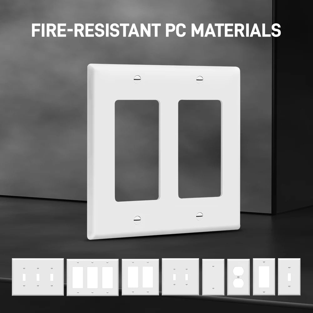 1 piece of wall panel light switch cover, various styles of PC wall