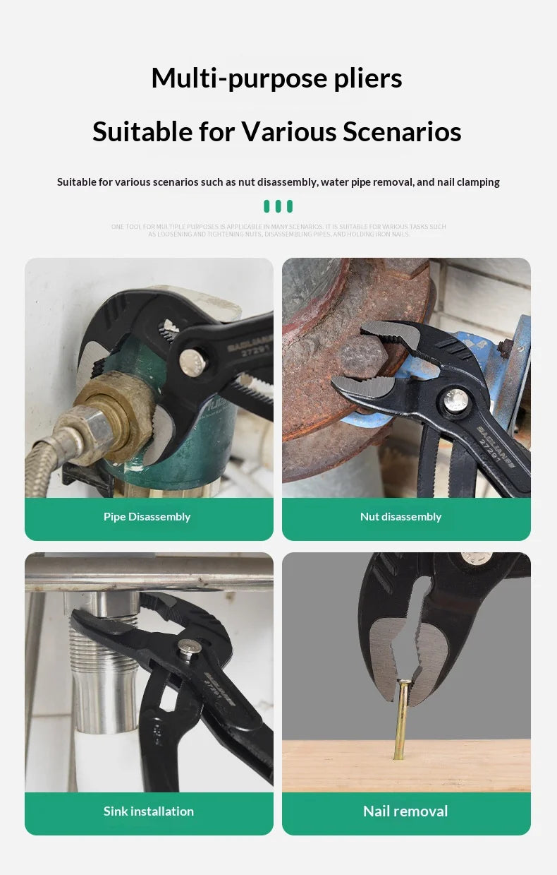 Water Pump Multi Hand Tool Professional Pliers for Terminals Water