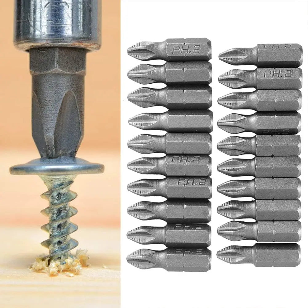 100/1pc 25mm Anti Slip Electric Hex Shank Magnetic Screwdriver Drill
