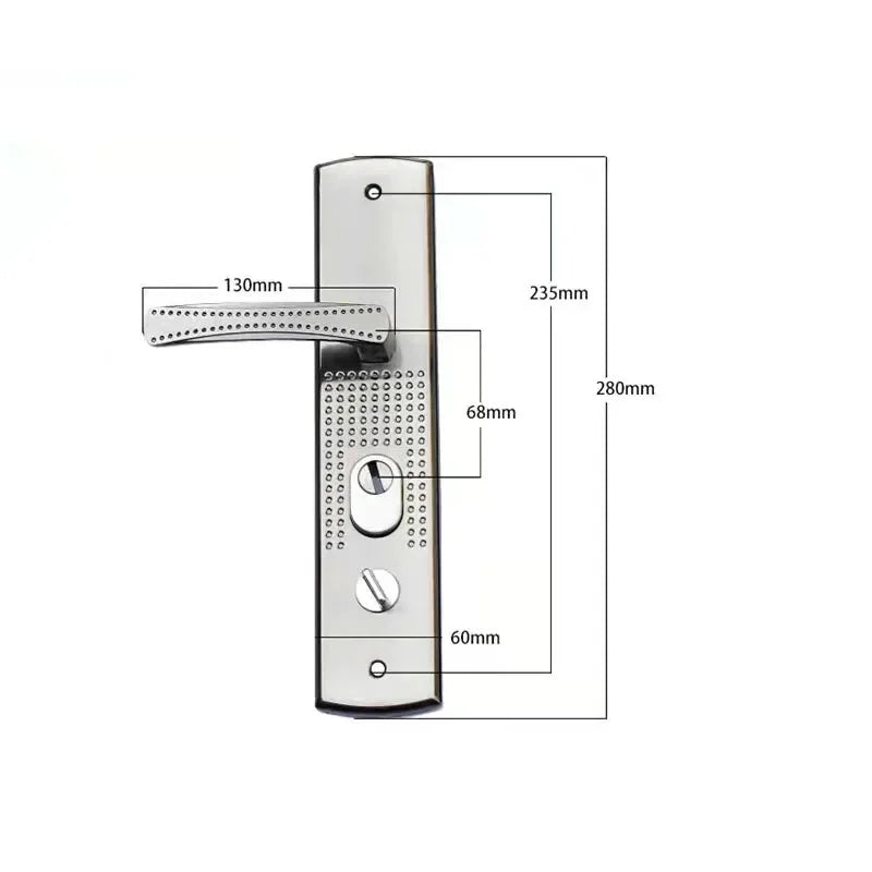 Universal Security Door Handle Aluminium Alloy Door Handle Thickened