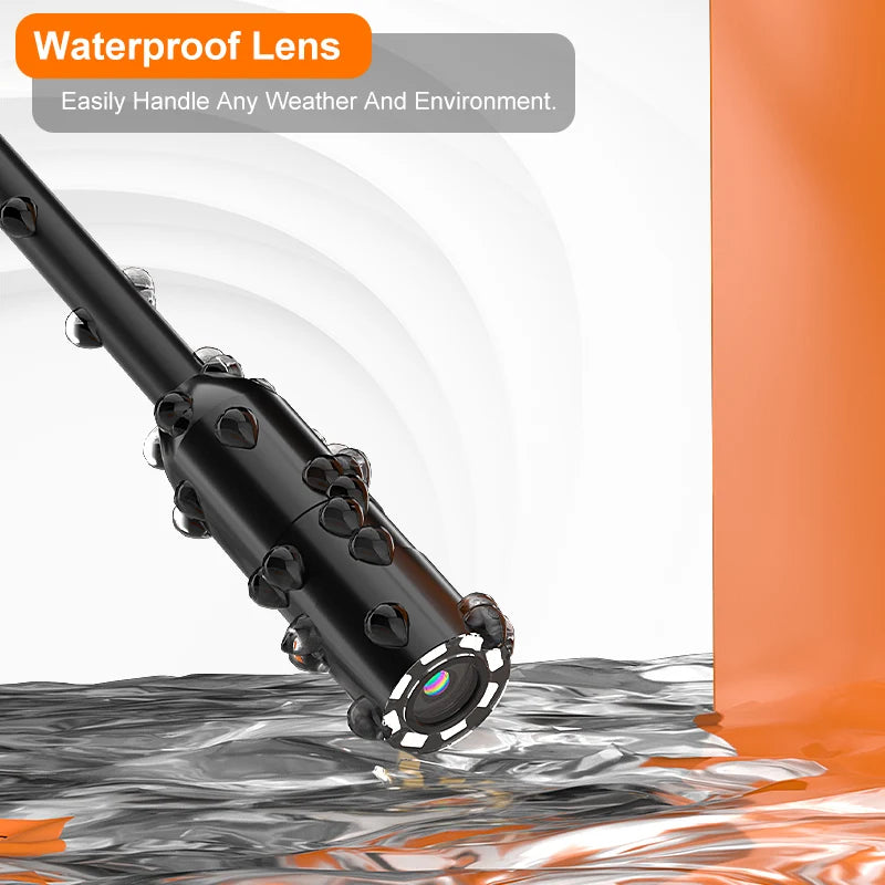 4.3'' Industrial Endoscope Camera 1080P HD 50m Rigid Cable Hand-held