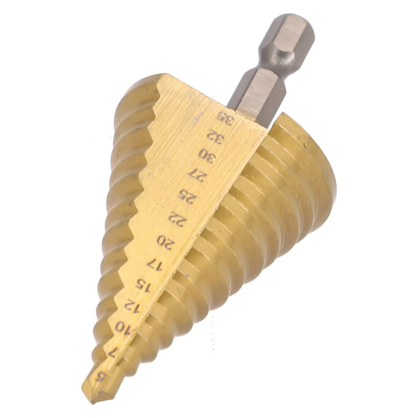 5-35MM HSS Titanium Core Step Drill Tool Spiral Grooved Drill 13