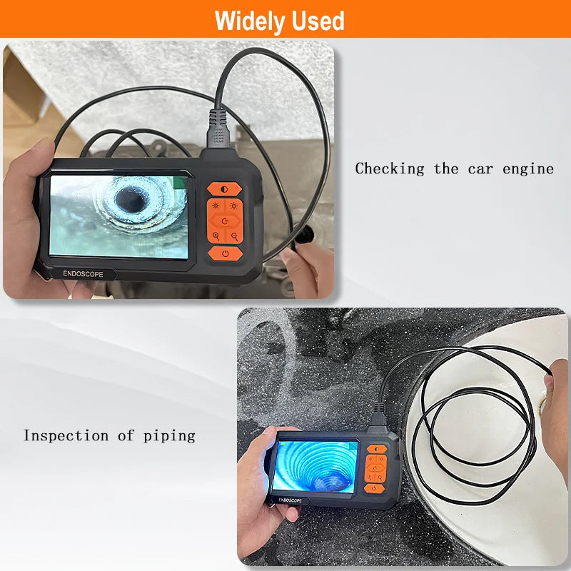 Endoscope Camera 4.3 Inch Screen Replaceable 1-100 Meter Rigid Cable