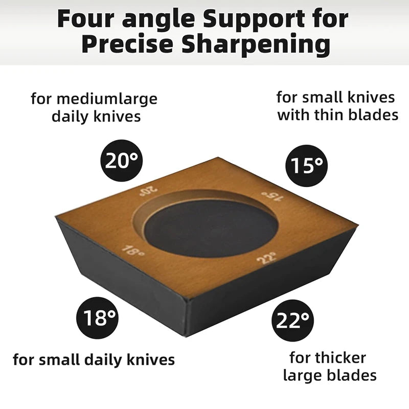 4 Angles Rolling Knife Sharpener Kit For Straight Edge Roller Knife
